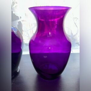 8” deep purple vase.
